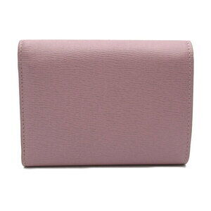 Celine Tri Wallet Purple Multi Function Flap Leather Fold